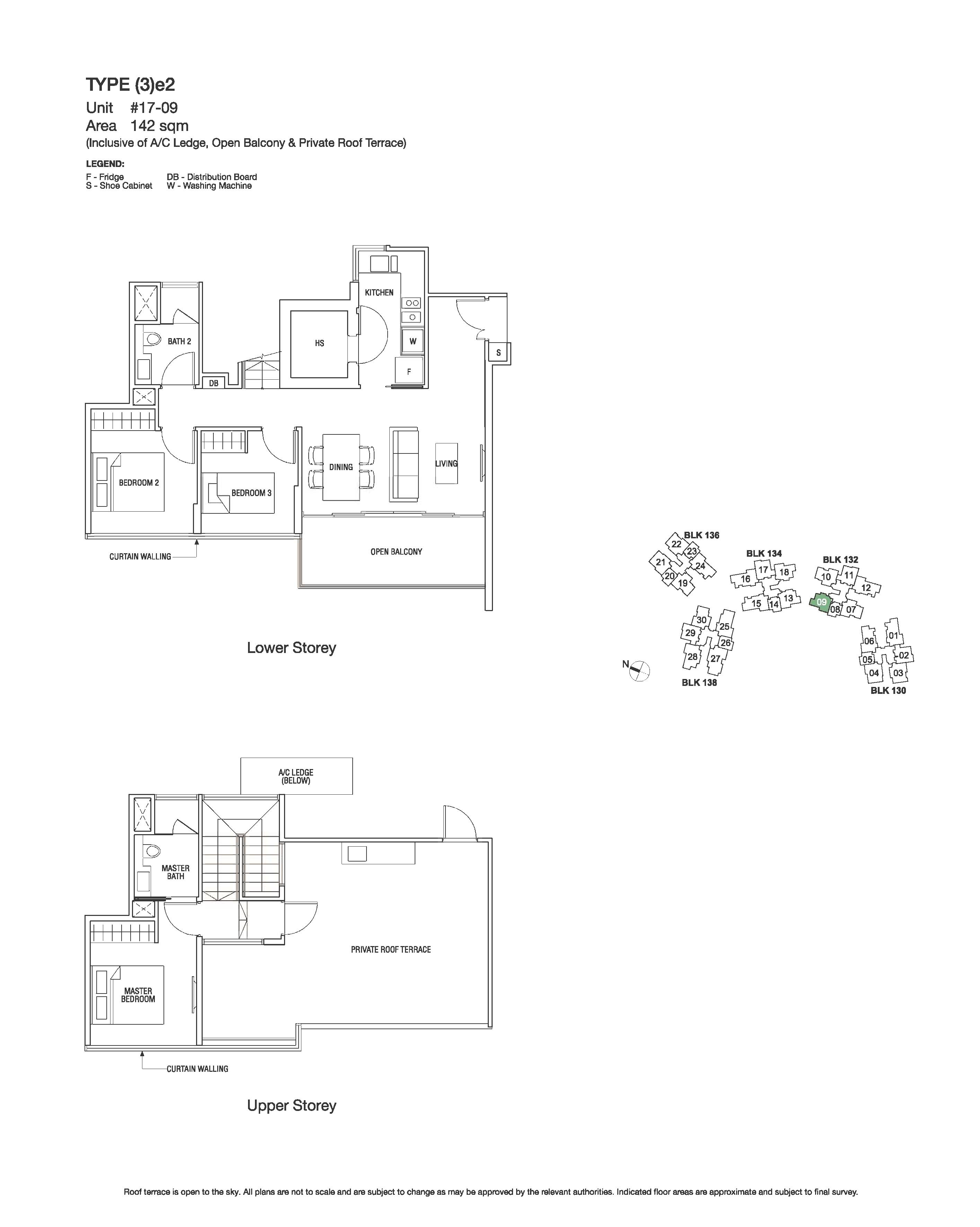 The Scala 3 Bedroom Penthouse Floor Plans Type (3)e2
